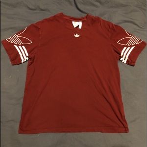 Adidas Trefoil Tee Maroon Large